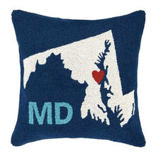 Load image into Gallery viewer, Maryland State Heart Pillow
