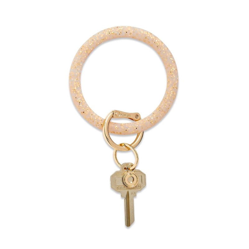 Gold Rush Confetti Silicone Key Ring - Becket hitch