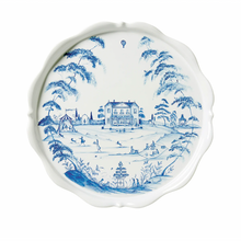 Load image into Gallery viewer, Country Estate Cake Stand - Delft Blue Top - Becket Hitch
