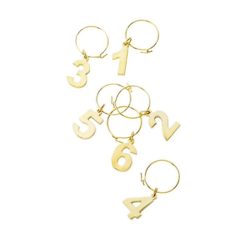 Gold-Plated Wine Charms