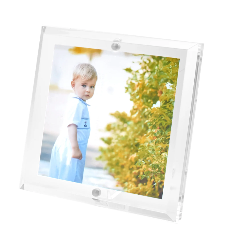 Acrylic Beveled Frame 4 x 4-Becket Hitch