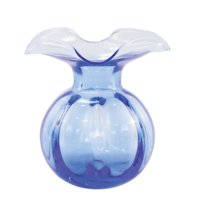 Hibiscus Glass Cobalt Bud Vase-Becket Hitch