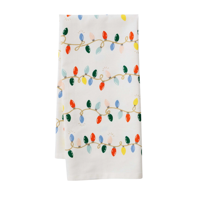 Holiday Lights Tea Towel-Becket Hitch