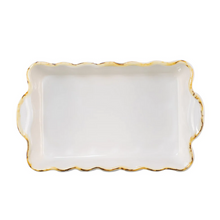 Load image into Gallery viewer, Italian Bakers White Small Rectangular Baker-Becket Hitch
