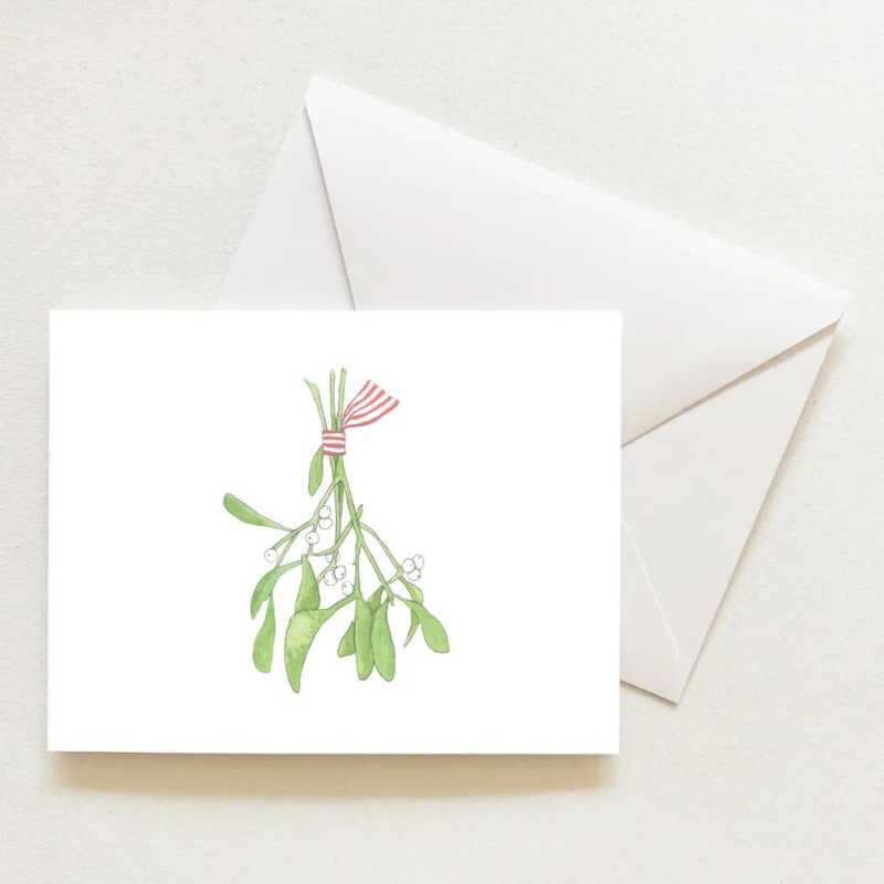 Mistletoe Note Card - Becket Hitch