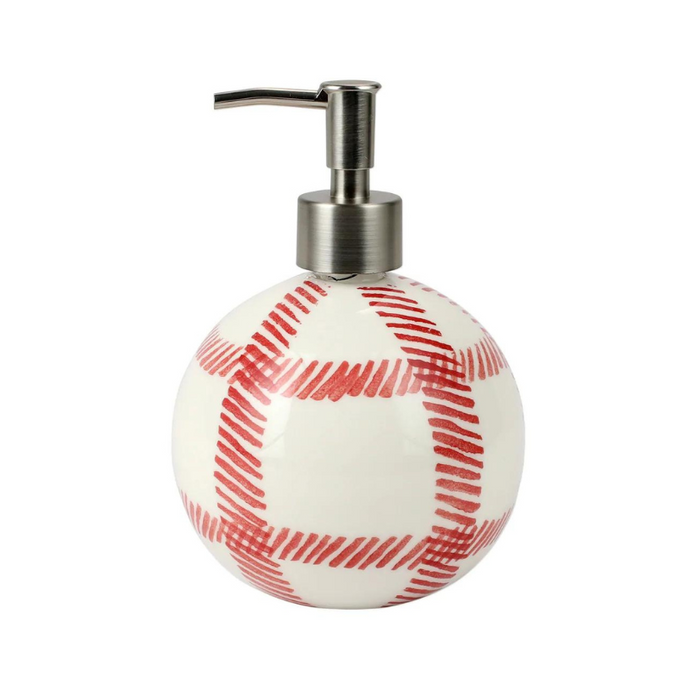 Mistletoe Plaid Soap Dispenser-Becket Hitch