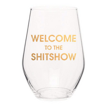 Load image into Gallery viewer, Welcome-to-the-Shitshow-Wine-Glass-Becket-Hitch
