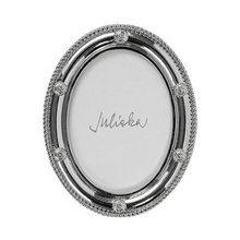 Load image into Gallery viewer, Berry and Thread Silver Oval Frame Ornament
