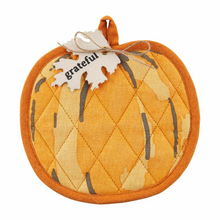 Load image into Gallery viewer, Orange Pumpkin Pot Holder Set
