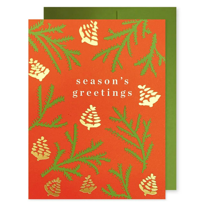 Pinetree Pattern Season's Greetings - becket hitch