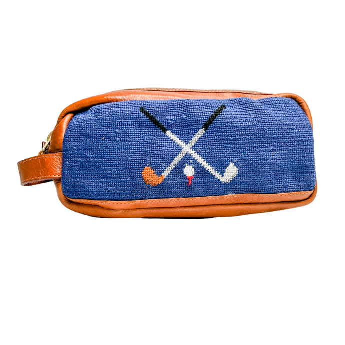 Crossed Clubs Needlepoint Travel Kit - Becket Hitch