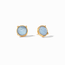 Load image into Gallery viewer, Honey Stud in Iridescent Chalcedony Blue
