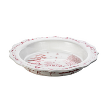 Load image into Gallery viewer, Country Estate Winter Frolic Ruby Pie Dish
