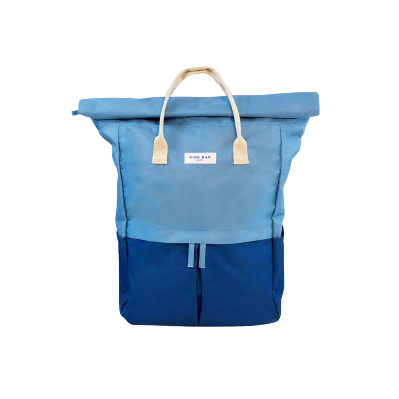 Light Blue/Navy Large Backpack