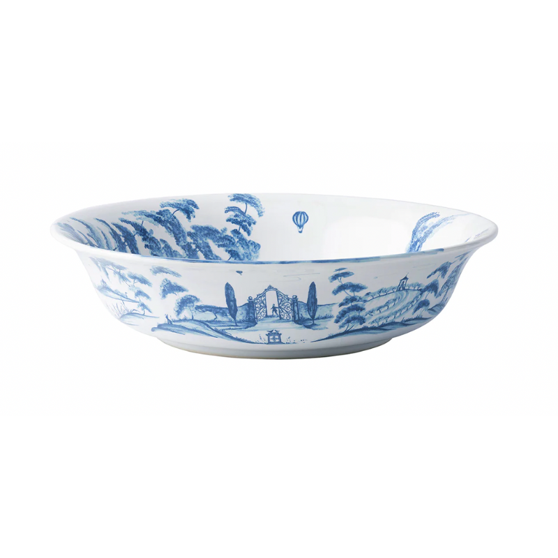 Country Estate Serving Bowl 10 in. - Delft Blue - Becket Hitch